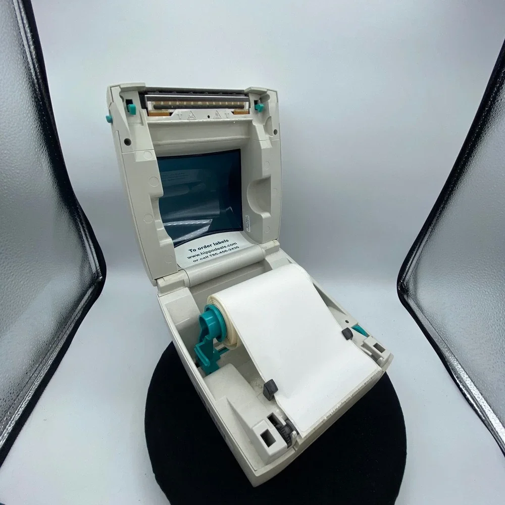Zebra LP 2844 Thermal Label Printer Desktop Shipping Barcode Beige 120563 *Read